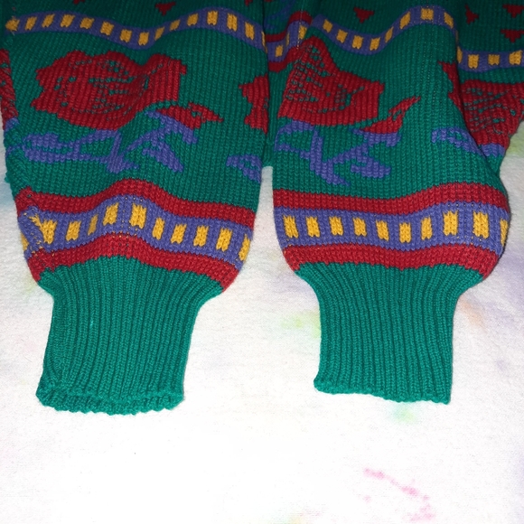 Vintage Silver Unicorn Rose Sweater Shirt - Picture 10 of 14